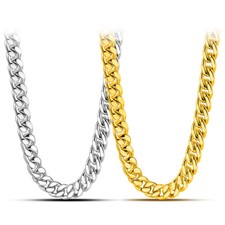 8mm 18"-30" 925 Sterling Silver Curb Cuban Link Chain Necklace for Men  Women