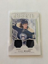 Sonny Milano 2016-17 Artifacts ROOKIE Materials Silver Jersey Card #162 /399. rookie card picture