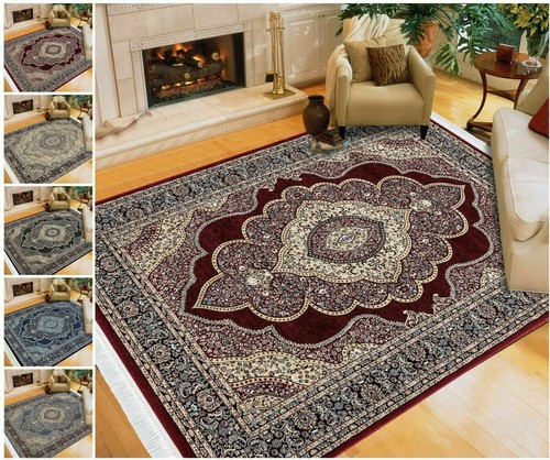Neu Traditionell Vintage Großflächenteppich Wohnzimmer Schlafzimmer Teppich Rug Floor Mat* - Bild 2 von 17