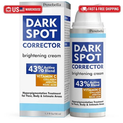 Dark Spot Remover for Face and Body - 43% Active Ingredients Blend with Vitamin