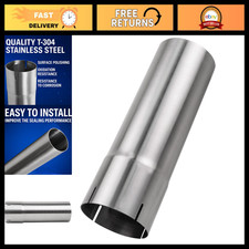4 Exhaust Pipe T304 Stainless Steel Flared Tubing Polished Universal Connector 4 Exhaust Pipe T304 Stainless Steel Flared Tubing Polished Universal Connector