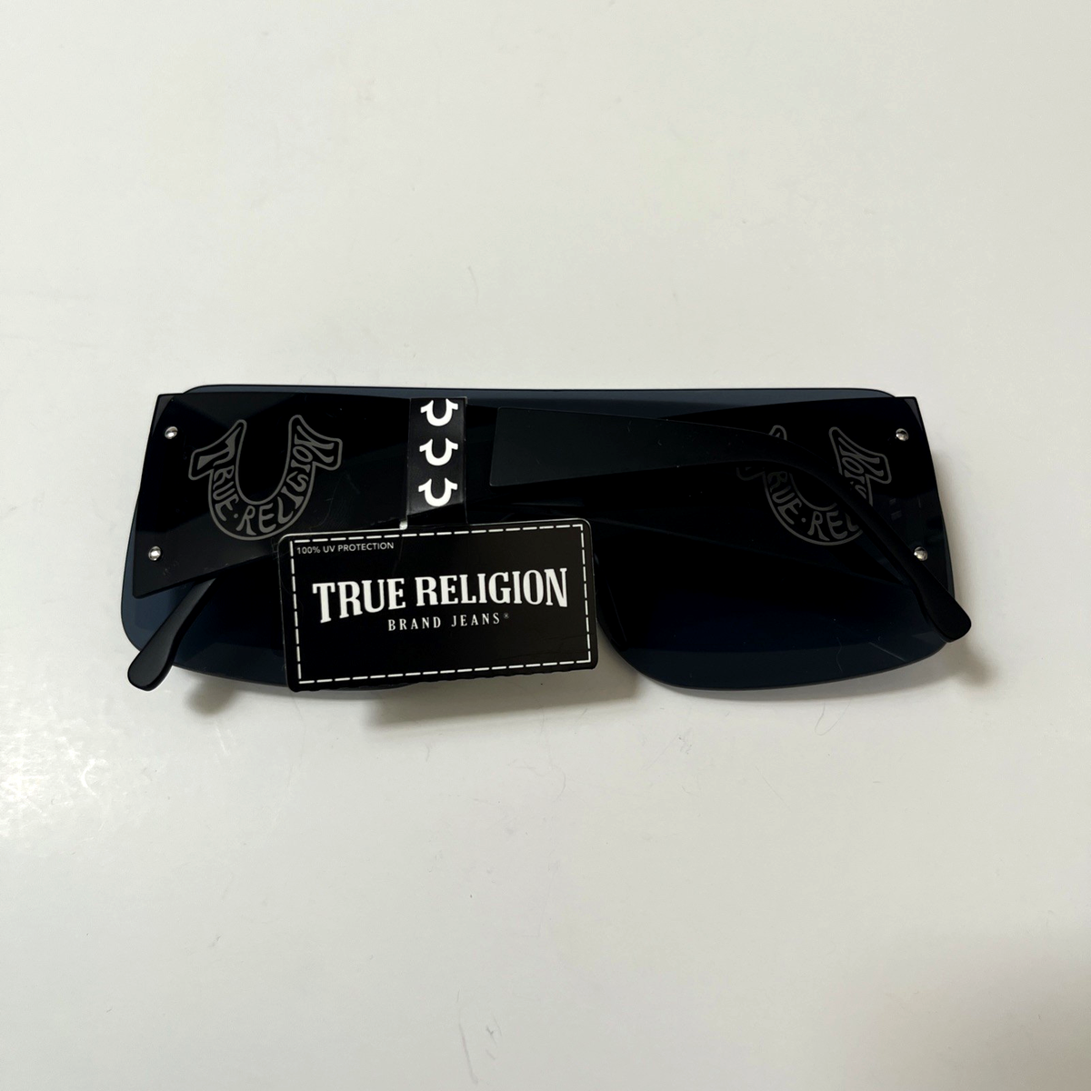 NEE TRUE RELIGION Shield Black Mirrored Rimless Sunglasses True Religion Luna main image 2