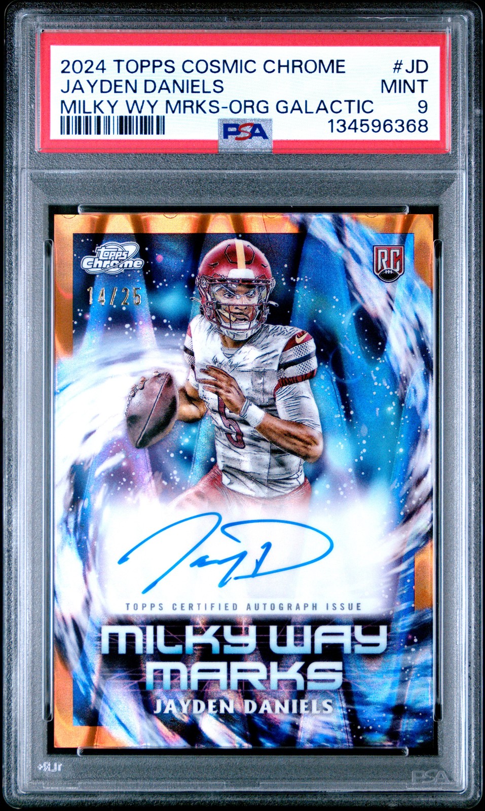 Jayden Daniels Topps Cosmic Chrome Milky Way Marks #JD Base