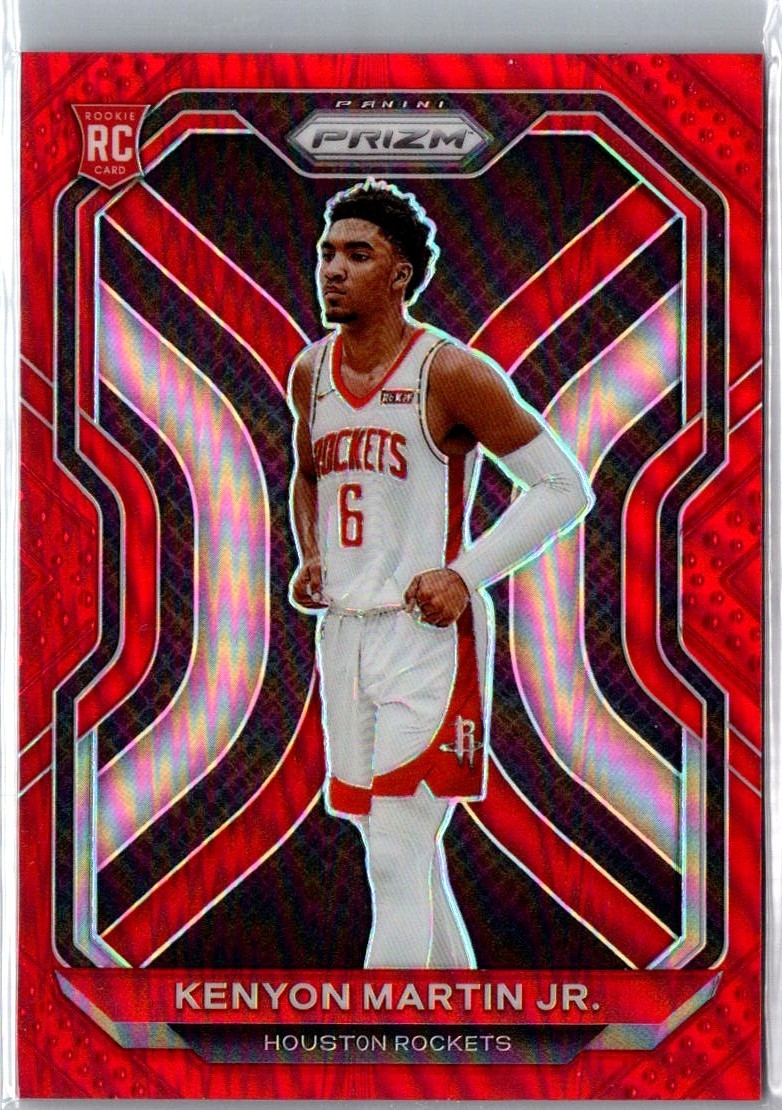 2020-21 Panini Prizm Red Wave Rookie Kenyon Martin Jr. /299 Houston Rockets #265