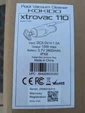 NEW Rechargeable Pool Bottom Pole VACUUM CLEANER Vac Wireless Spa Hot Tub Light 