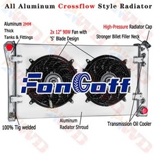 4 Row Radiator Shroud Fan For Chevy Capricebuick Roadmaster 5.7l 1991-1993