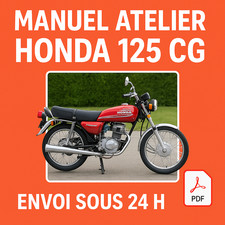 Manuel Atelier Honda 125 CG 1976-2008 Revue Technique Moto Français RMT CD PDF