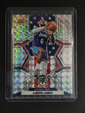 LeBron James 2021-22 Panini Mosaic Basketball Silver Mosaic National Pride [3hk