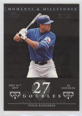 2007 Topps Moments & Milestones Black 20/29 Alex Rodriguez #31 0aa