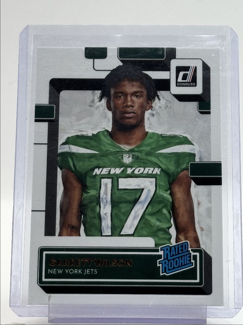 GARRETT WILSON 2022 DONRUSS CANVAS RATED ROOKIE JETS #306 RC Q1339