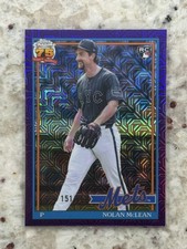 2026 Topps Series 1- 1991 Chrome Mojo- Nolan McLean Purple Refractor /250 (RC)