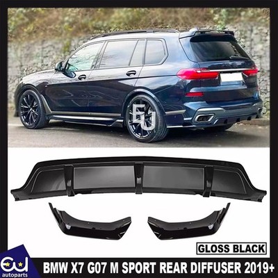 HECKDIFFUSOR LIPPE SPOILER FÜR BMW X7 G07 M SPORT MP STYLE GLANZ SCHWARZ AB 19