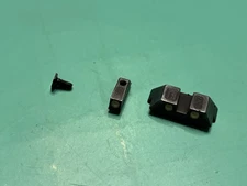 USED FACTORY OEM GLOCK NIGHT SIGHTS BLACK WITH SCREW 17 22 23 19 34