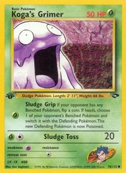 Koga's Grimer 78/132 Gym Challenge 1st Edition