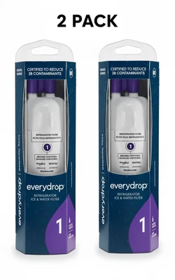 AXIOM HOME 2-Pack Premium Refrigerator Water Filters - Enhanced Water Quality