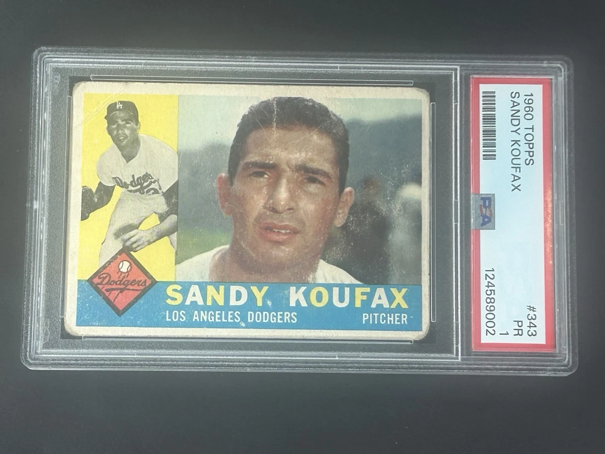 Topps Sandy Koufax 1960 Season Baseball Sports Trading Cards