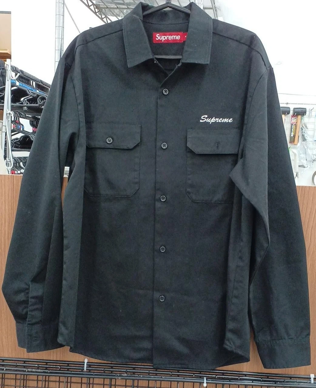 Veste en jean chemise manches longues Supreme God Bless bon état