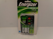 Energizer Rechargeable AA and AAA Battery Charger w/4 AA Batteries Included.