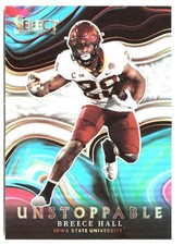 2022 Panini Select Draft Picks #US-BH Breece Hall Unstoppable Silver Prizm
