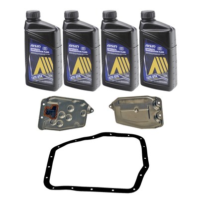 4Qt AISIN Automatic Transmission Oil T-IV & Wix Filter Kit for Pontiac Toyota