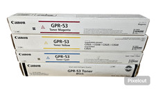 BNIB 4 CANON GPR-53 Toner Cartridges CYMK iR Advance C3325 C3330 C3525 C3530