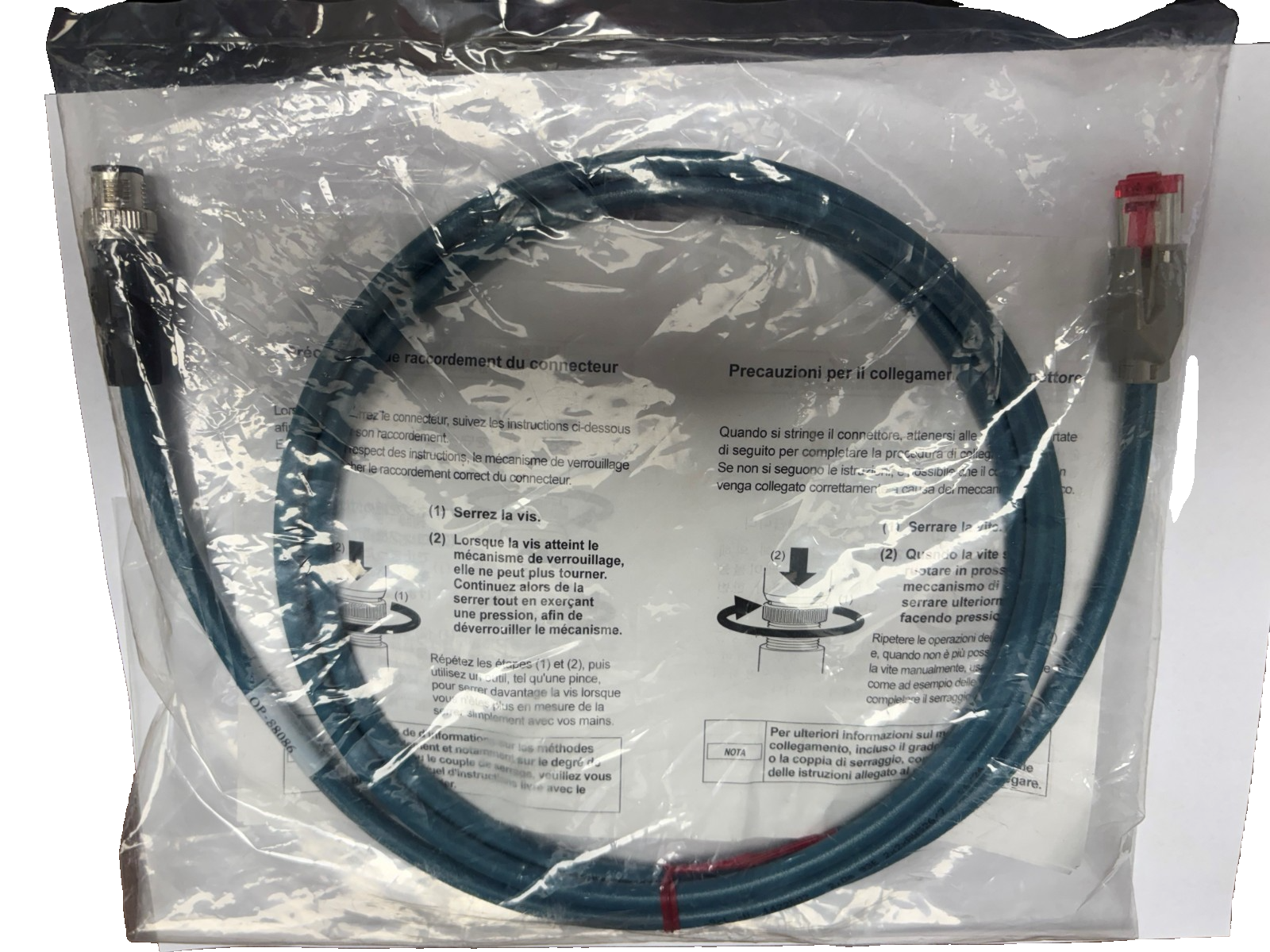 OP-88086 Keyence Ethernet cable M12 4pin - RJ45 2m | eBay