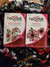 Heartfelt Creations Sunrise Lily Swirls  Sunrise Lily Cling Stamps NEW