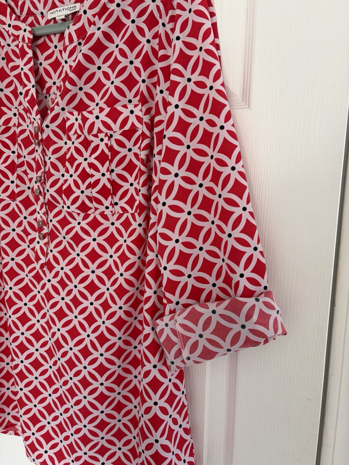 Notations Adorable Plus Size Spring Blouse Size 2X - image 2