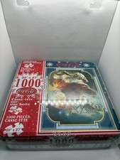 Vintage Coca-Cola 1000-piece Jigsaw Puzzle Santa Claus In Collectible Tin/SEALED