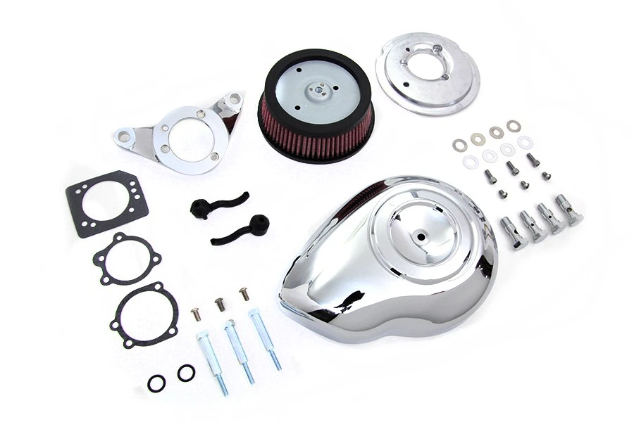 Chrome Wyatt Gatling Air Cleaner Assembly fits Harley Davidson - Image 3 of 3