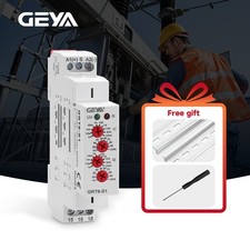 GEYA Asymmetric Cycle ON/OFF Timer Relay Switch 16A AC/DC12-240V Cycle Din Rail