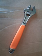 Snap On Adjustable Wrench Orange Soft Handle Fadh12bo Brand New
