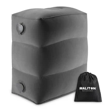 Maliton Inflatable Travel Foot Rest Pillow, Airplane Bed for Kids, Car Foot L...