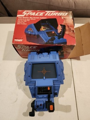 Vintage RARE 1985 TOMY Space Turbo Tabletop Electronic Game#7062 In Box Turns on