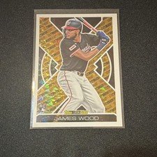 Topps 2025 Update Series Black Gold Rookie James Wood #BG-3 Nationals Baseball