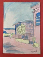 Vincent van Gogh Drawing on paper (Handmade) signed and stamped