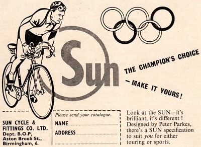 Oldtimer Sonnenrad Werbung - Original 1960