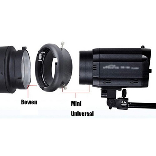 Universal To Bowen Mount Adapter Studio Flash Strobe For Softbox Beauty Disk etc - Picture 4 of 6