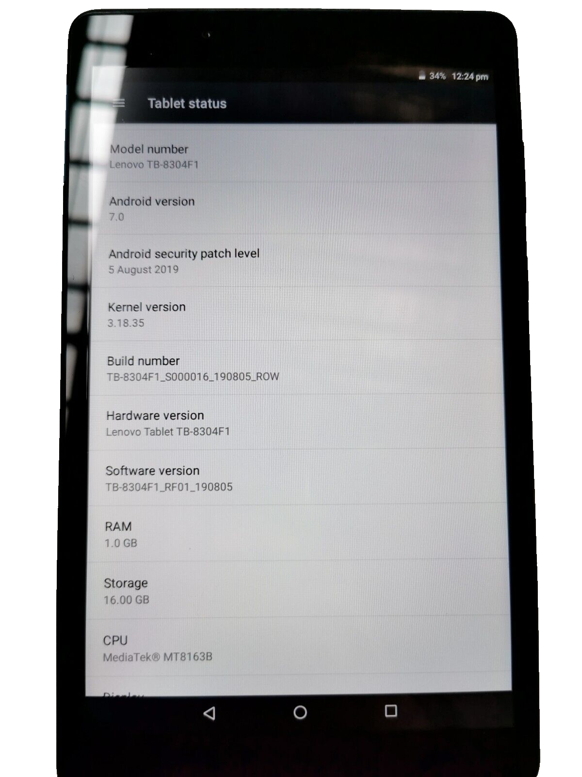Lenovo TB8304F1 Tab4 8" 16GB Android Tablet WiFi Only Black eBay