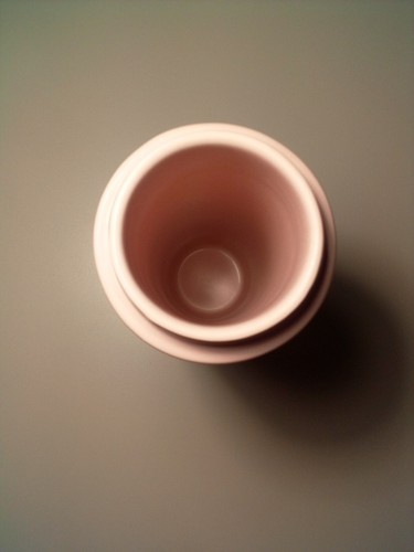 Crofton Insulated Ceramic Bottle Mugs Rose Pink Two Tone Bamboo Lid 16oz - Picture 4 of 4
