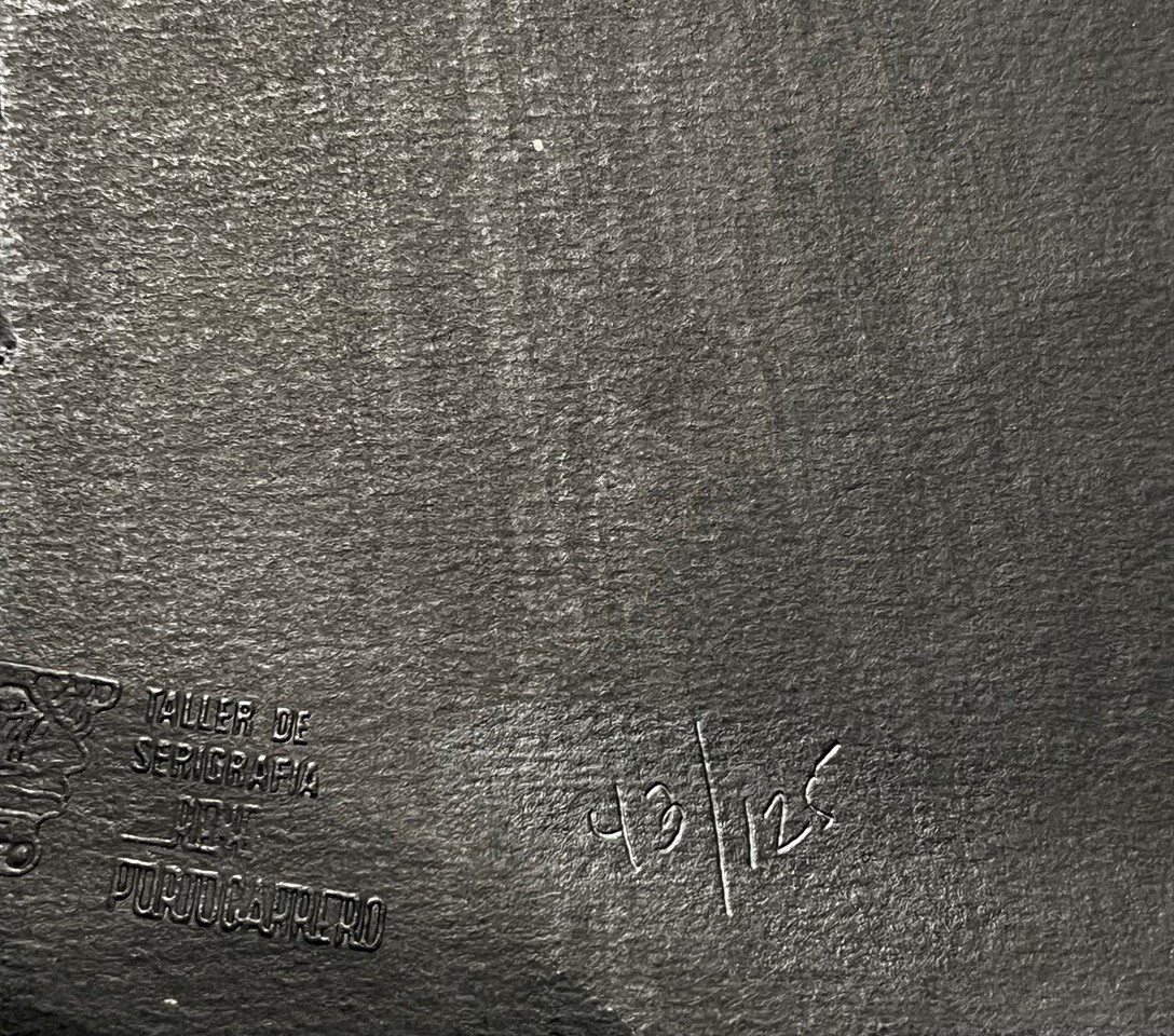 ALBERTO LESCAY. Engraved. Serigraphy / cardboard. Contemporary Cuban Art