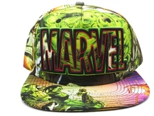 Marvel Comics Bioworld Hulk Green Snapback Hat