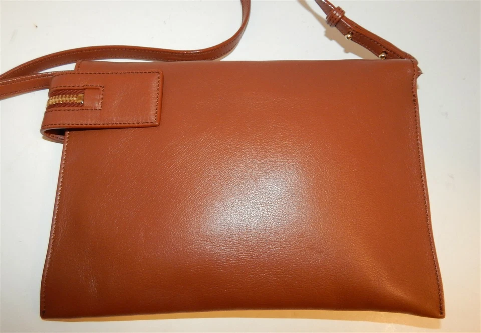 Bolso Bandolera Victoria Beckham Cuero Marrón Amarillo Foto 4 de 4