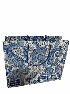 ETRO Milano  5 Limited Edition  Medium Shopping Bags. New 3 Blue, 2 Light Green
