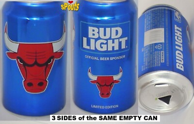 2017 CHICAGO BULLS BUD LIGHT BEER CAN NBA BASKETBALL PRO ILLINOIS SPORTS USA no1