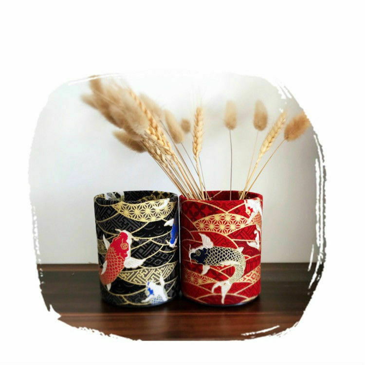 Handmade Japanese Pen Holder Container Storage Brush Pencil Custodia Vintage