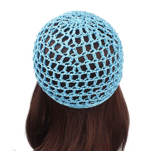 Mesh Hair Net Crochet Cap Fishnet Hairnet Hair net Snood Sleeping Night Cover UK - Picture 8 of 26