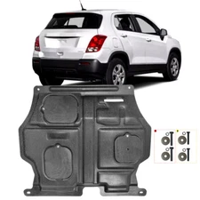 For Trax 2015-2022 1.4L Engine Splash Shield Chassis Armor Under Guards Black