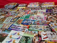 Worldwide Foreign Souvenir Sheets Stamp Collection Lot // 8 DIFFERENT SHEETS