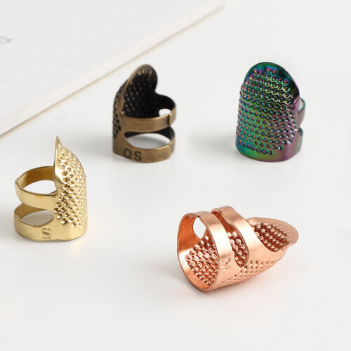 8pcs Sewing Thimble, Metal Copper Sewing Thimble Finger Protector Sewing Tools - Picture 9 of 10